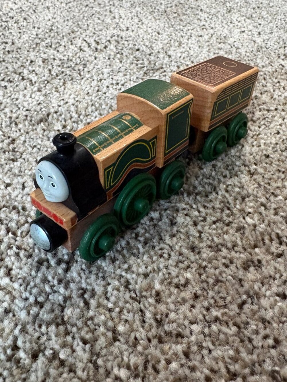 Thomas Wooden Railway Emily & Tender Learning Curve Vintage